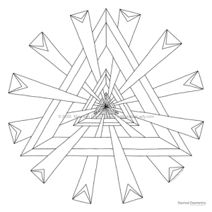 Sacred Geometry Mandala Outline