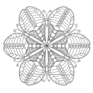 Butterfly Mandala Design
