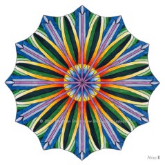 Ahna Mandala #3 - 4" Diameter, Markers