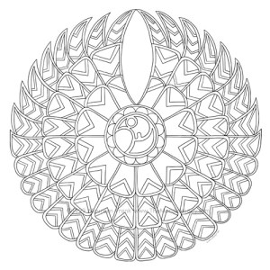 Falcon Mandala Design