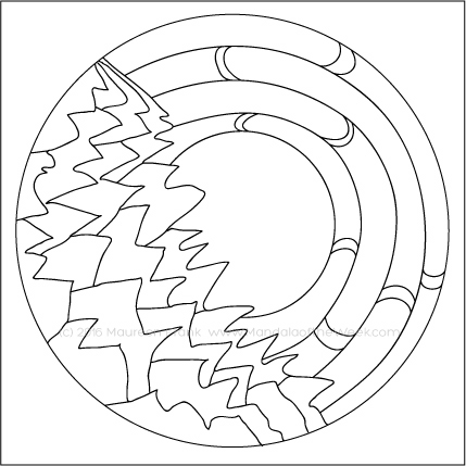 The Color Purple Mandala by Maureen Frank