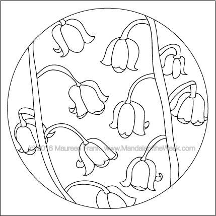 For Whom the Bell Tolls Mandala by Maureen Frank