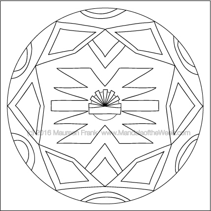 Round Homes Mandala by Maureen Frank (me)