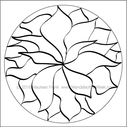 Hand Drawn Mandala by Maureen Frank (me)
