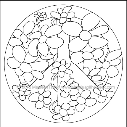 Tis the Season for Peace Mandala by Maureen Frank (me)