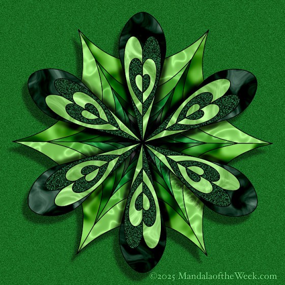 MotW 25-08 Prayer — after. with a full range of green colors