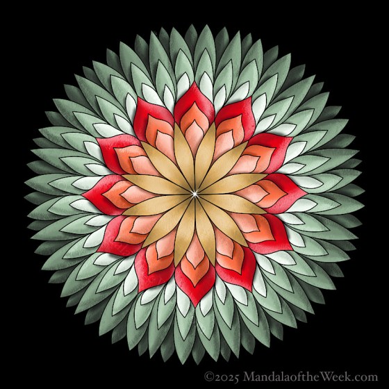 Mandala of the Week 25-23 An Open Heart — full color