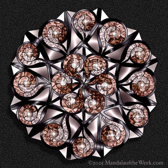 Mandala of the Week 25-33 Be Not Afraid — in color